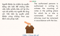 32 TRƯỜNG HỢP PHẢI ỦY QUYỀN BẰNG VĂN BẢN