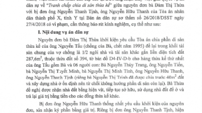 THÔNG BÁO SỐ 83/TB-VKS-DS RÚT KINH NGHIỆM VỀ KIỂM SÁT VIỆC GIẢI QUYẾT VỤ ÁN DÂN SỰ