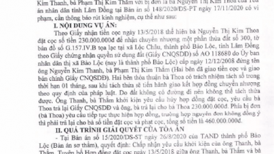 THÔNG BÁO SỐ 36/TB-VKS-DS RÚT KINH NGHIỆM VỀ KIỂM SÁT GIẢI QUYẾT VỤ ÁN DÂN SỰ