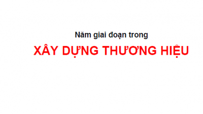 NĂM GIAI ĐOẠN TRONG XÂY DỰNG THƯƠNG HIỆU (TÁC GIẢ: JOE BENSON AND BRET KINSELLA)