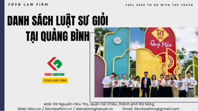 DANH SÁCH LUẬT SƯ GIỎI TẠI TỈNH QUẢNG BÌNH