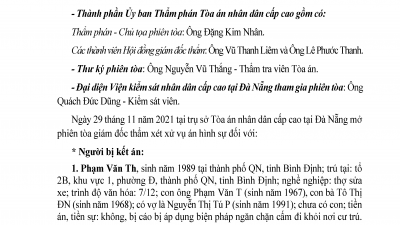 KINH NGHIỆM XÉT XỬ: QUYẾT ĐỊNH GĐT HỦY BẢN ÁN PHÚC THẨM, VỤ ÁN HÌNH SỰ PHẠM TỘI CƯỚP TÀI SẢN