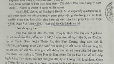 THÔNG BÁO RÚT KINH NGHIỆM VỀ CÔNG TÁC KIỂM SÁT VIỆC GIẢI QUYẾT VỤ “TRANH CHẤP HỦY KẾT QUẢ BÁN ĐẤU GIÁ VÀ TRANH CHẤP HỢP ĐỒNG TÍN DỤNG”