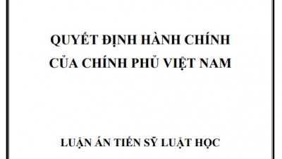 LUẬN ÁN TIẾN SĨ: QUYẾT ĐỊNH HÀNH CHÍNH CỦA CHÍNH PHỦ VIỆT NAM