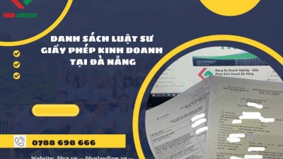 DANH SÁCH LUẬT SƯ GIẤY PHÉP KINH DOANH TẠI ĐÀ NẴNG
