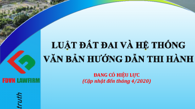 LUẬT ĐẤT ĐAI VÀ HỆ THỐNG VĂN BẢN HƯỚNG DẪN THI HÀNH