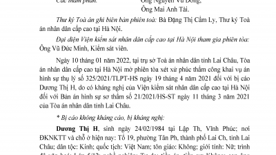 KINH NGHIỆM XÉT XỬ: BẢN ÁN HÌNH SỰ PHÚC THẨM SỬA BẢN ÁN HÌNH SỰ SƠ THẨM CÓ HÌNH PHẠT CẢI TẠO KHÔNG GIAM GIỮ THÀNH HÌNH PHẠT TÙ ĐỐI VỚI TỘI “ĐÁNH BẠC” VÀ TỘI “CHO VAY LÃI NẶNG”