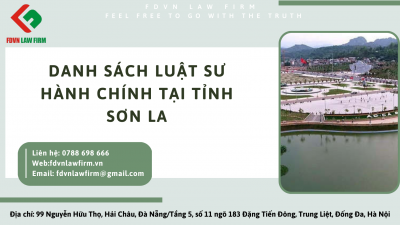 DANH SÁCH LUẬT SƯ HÀNH CHÍNH TẠI TỈNH SƠN LA