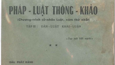 SÁCH PHÁP LUẬT THÔNG KHẢO - TẬP II (TÁC GIẢ: VŨ VĂN MẪU)