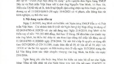 THÔNG BÁO SỐ 05/TB-VKS-DS RÚT KINH NGHIỆM VỀ KIỂM SÁT VIỆC GIẢI QUYẾT VỤ ÁN DÂN SỰ VỀ TRANH CHẤP HỢP ĐỒNG TÍN DỤNG