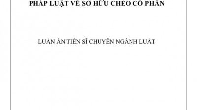 Luận án Tiến sĩ: Pháp luật về sở hữu chéo cổ phần