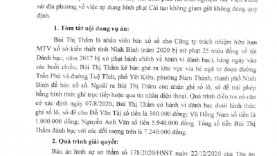 THÔNG BÁO RÚT KINH NGHIỆM VỀ VIỆC ÁP DỤNG HÌNH PHẠT CẢI TẠO KHÔNG GIAM GIỮ KHÔNG ĐÚNG QUY ĐỊNH