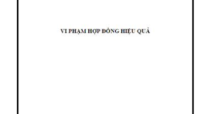 LUẬN ÁN TIẾN SĨ: VI PHẠM HỢP ĐỒNG HIỆU QUẢ