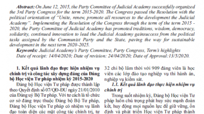 TẠP CHÍ NGHỀ LUẬT SỐ 05/2020​