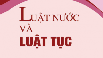 SÁCH LUẬT NƯỚC VÀ LUẬT TỤC (TÁC GIẢ: HÀ LÝ)