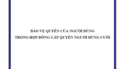 LUẬN ÁN TIẾN SĨ: BẢO VỆ QUYỀN CỦA NGƯỜI DÙNG TRONG HỢP ĐỒNG CẤP QUYỀN NGƯỜI DÙNG CUỐI