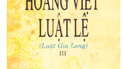 HOÀNG VIỆT LUẬT LỆ ( LUẬT GIA LONG) - TẬP III
