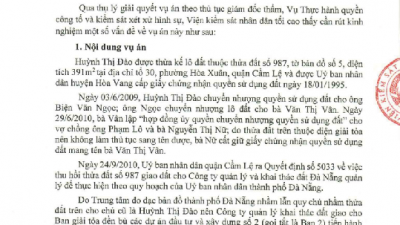 THÔNG BÁO SỐ 19/TB-VKSTC RÚT KINH NGHIỆM VỤ ÁN TRẦN PHƯỚC LỘC VÀ ĐỒNG PHẠM VỀ TỘI “LỪA ĐẢO CHIẾM ĐOẠT TÀI SẢN” Ở ĐÀ NẴNG