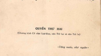 SÁCH CỔ LUẬT VIỆT NAM THÔNG KHẢO - QUYỂN II (TÁC GIẢ: VŨ VĂN MẪU)