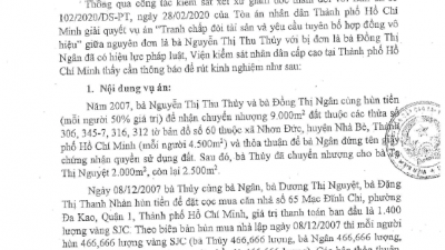 THÔNG BÁO RÚT KINH NGHIỆM VỤ ÁN TRANH CHẤP ĐÒI TÀI SẢN VÀ YÊU CẦU TUYÊN BỐ HỢP ĐỒNG VÔ HIỆU