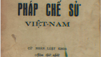 SÁCH PHÁP CHẾ SỬ VIỆT NAM