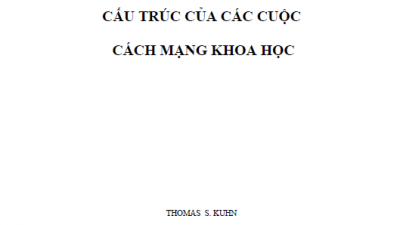 SÁCH CẤU TRÚC CÁC CUỘC CÁCH MẠNG KHOA HỌC (TÁC GIẢ: THOMAS KUHN)