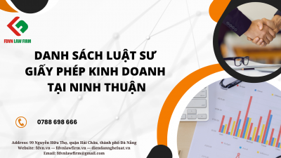 DANH SÁCH LUẬT SƯ GIẤY PHÉP KINH DOANH TẠI NINH THUẬN