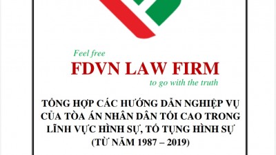 TỔNG HỢP CÁC HƯỚNG DẪN NGHIỆP VỤ CỦA TÒA ÁN NHÂN DÂN TỐI CAO TRONG LĨNH VỰC HÌNH SỰ, TỐ TỤNG HÌNH SỰ (TỪ NĂM 1987 - NĂM 2019)