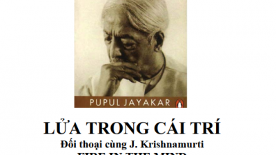 SÁCH LỬA TRONG CÁI TRÍ, ĐỐI THOẠI CÙNG J.KRISHNAMURTI (TÁC GIẢ: PUPUL JAYAKAR)