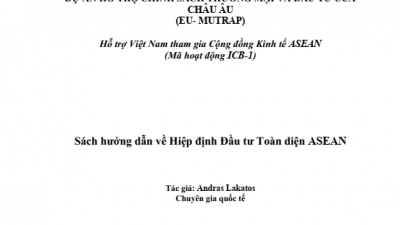 SÁCH HƯỚNG DẪN VỀ HIỆP ĐỊNH ĐẦU TƯ TOÀN DIỆN ASEAN