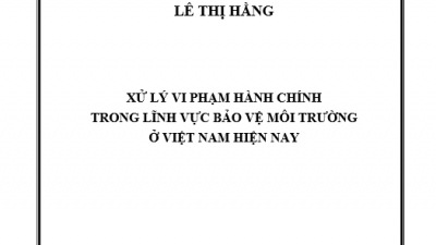 LUẬN ÁN TIẾN SĨ: XỬ LÝ VI PHẠM HÀNH CHÍNH TRONG LĨNH VỰC BẢO VỆ MÔI TRƯỜNG Ở VIỆT NAM HIỆN NAY