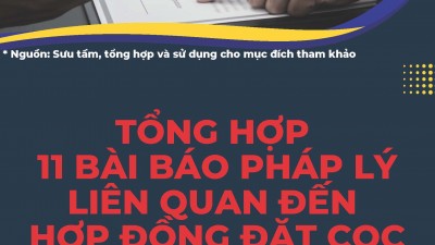 Tổng hợp 11 bài báo pháp lý liên qua đến hợp đồng đặt cọc