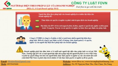 NGƯỜI ĐẠI DIỆN THEO PHÁP LUẬT CỦA DOANH NGHIỆP