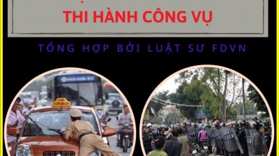 Tổng hợp 13 bản án về tội chống người thi hành công vụ