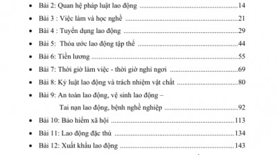 GIÁO TRÌNH LUẬT LAO ĐỘNG CƠ BẢN