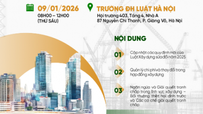 TÀI LIỆU HỘI THẢO QUỐC GIA LUẬT XÂY DỰNG NĂM 2025 - NHỮNG ĐIỂM CẦN LƯU Ý TRONG HỢP ĐỒNG XÂY DỰNG & QUẢN TRỊ RỦI RO PHÁP LÝ