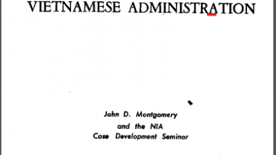 SÁCH TRƯỜNG HỢP HÀNH CHÍNH VIỆT NAM / CASES IN VIETNAMESE ADMINISTRATION (1959)