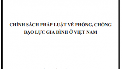 Luận án Tiến sĩ: Chính sách pháp luật về phòng, chống bạo lực gia đình ở Việt Nam