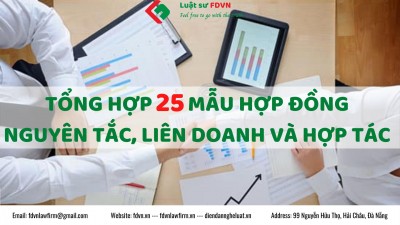 TỔNG HỢP 25 MẪU HỢP ĐỒNG NGUYÊN TẮC, LIÊN DOANH VÀ HỢP TÁC