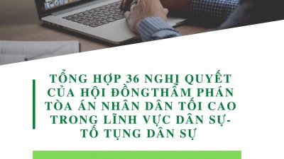TỔNG HỢP 36 NGHỊ QUYẾT CỦA HỘI ĐỒNG THẨM PHÁN TOÀ ÁN NHÂN DÂN TỐI CAO TRONG LĨNH VỰC DÂN SỰ, TỐ TỤNG DÂN SỰ (TỪ NĂM 1990 ĐẾN THÁNG 11 NĂM 2021)