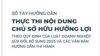 Sổ tay hướng dẫn thực thi nội dung chủ sở hữu hưởng lợi theo quy định của Luật Doanh nghiệp sửa đổi, bổ sung 2025 và các văn bản hướng dẫn thi hành