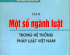 TÀI LIỆU HỌC TẬP VÀ NGHIÊN CỨU MÔN HỌC NHÀ NƯỚC VÀ PHÁP LUẬT (TẬP II): MỘT SỐ NGÀNH LUẬT TRONG HỆ THỐNG PHÁP LUẬT VIỆT NAM