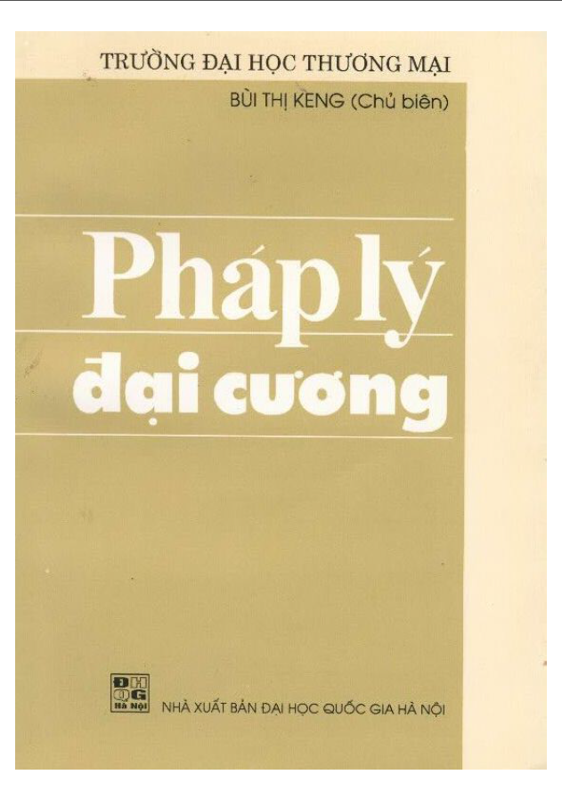GIÁO TRÌNH PHÁP LÝ ĐẠI CƯƠNG
